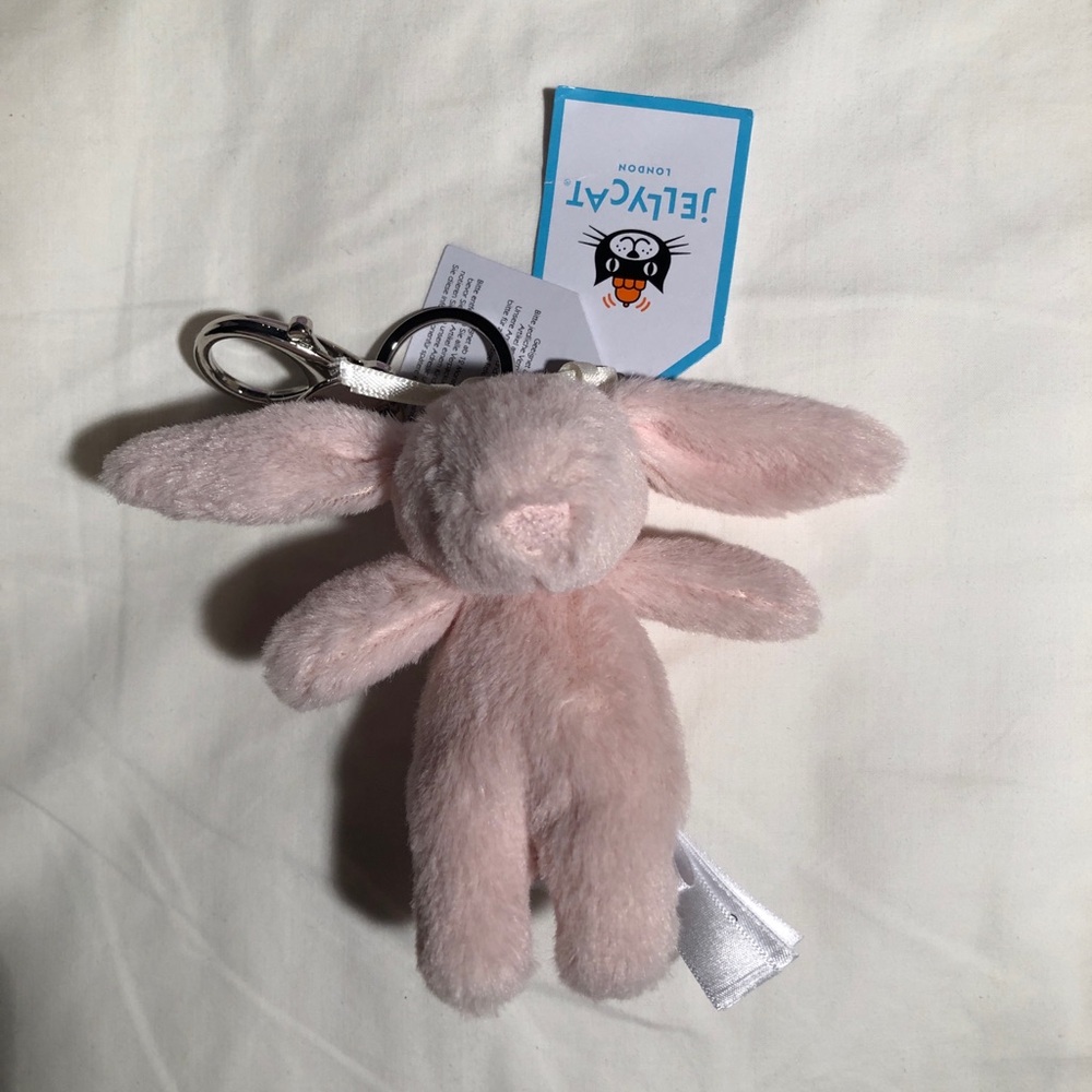 Jellycat Blush Bunny Bag Charm BNWT